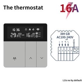 Tuya WiFi Smart Thermostat APP Remote Alexa Alice Home Temperature Controller 11V 220V Electric Heating Smart Life (Color: 16A Electric Heating, Voltage: WIFI)