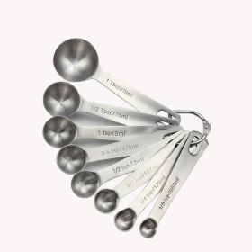 Measuring Spoons: U-Taste 18/8 Stainless Steel Measuring Spoons Set of 9 Piece: 1/16 tsp;  1/8 tsp;  1/4 tsp;  1/3 tsp;  1/2 tsp;  3/4 tsp;  1 ts (type: 8 pieces)
